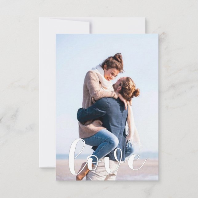 Custom photo card | Love script create your own (Front)