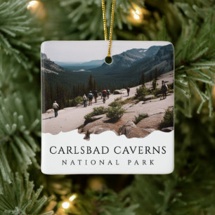 Custom Photo Carlsbad Caverns National Park Ceramic Ornament