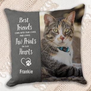 Custom Photo Cat Memorial Cushion