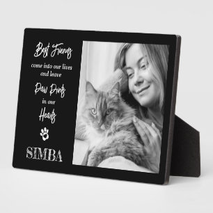 Custom Photo Cat Pet Memorial Plaque