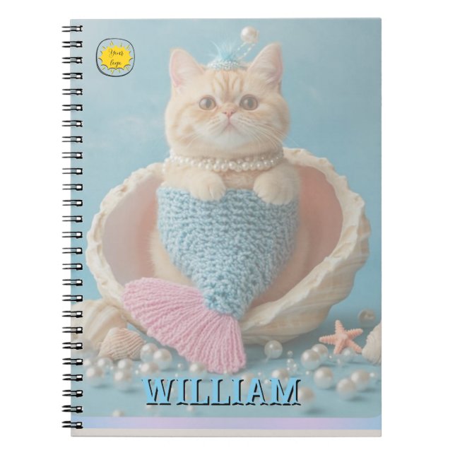 Custom photo cat pet  notebook (Front)