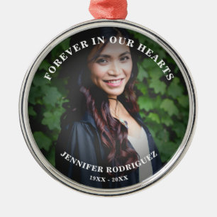 Custom Photo Celebration Of Life Death Remembrance Metal Tree Decoration