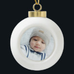 Custom Photo Ceramic Ball Christmas Ornament<br><div class="desc">Create your own personalised photo gift by add your own photo,  from your beloved family photo to your adorable pet photo,  to make your design unique.

Please Note: Photos shown on product are sample photos with watermark for presentation purposes only.</div>