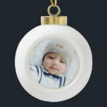 Custom Photo Ceramic Ball Christmas Ornament<br><div class="desc">Create your own personalised photo gift by add your own photo,  from your beloved family photo to your adorable pet photo,  to make your design unique.

Please Note: Photos shown on product are sample photos with watermark for presentation purposes only.</div>