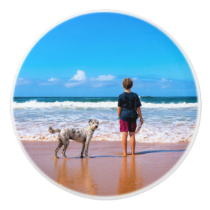 Custom Photo Ceramic Knob Your Photos with Pets