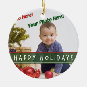 Custom Photo Ceramic Tree Decoration