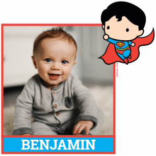 Custom Photo Chibi Superman Cutout Standing Photo Sculpture