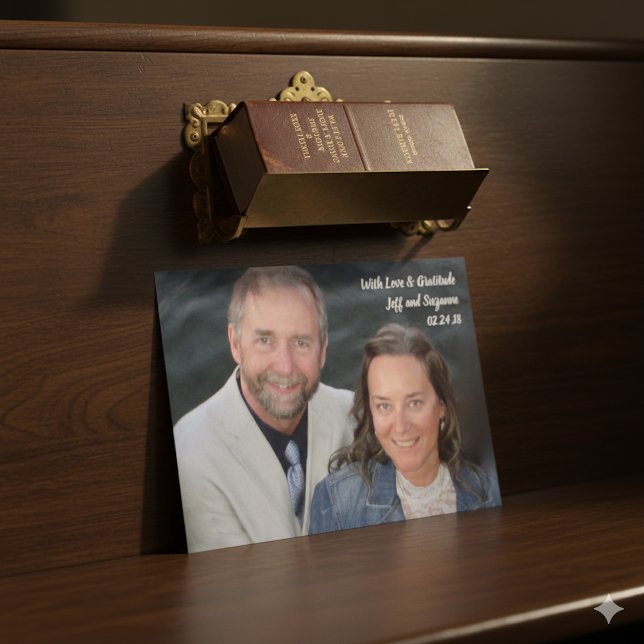 Custom Photo Christian Wedding Thank You Postcard  (Creator Uploaded)