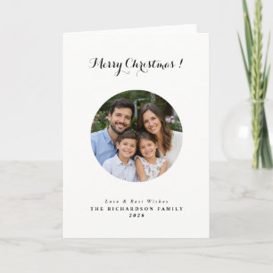 Custom photo Christmas Card