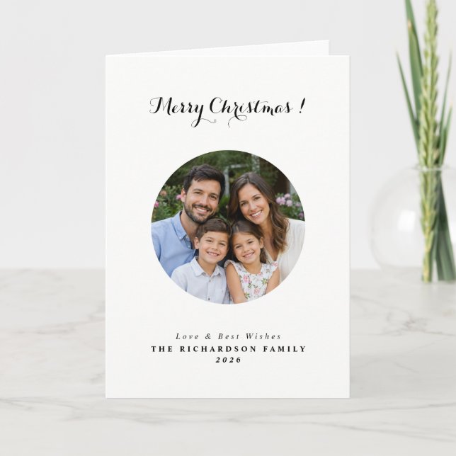 Custom photo Christmas Card (Front)