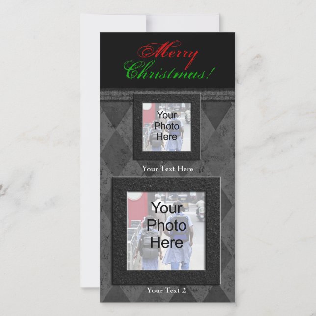 Custom Photo Christmas Card, Classic Photo Cards (Front)