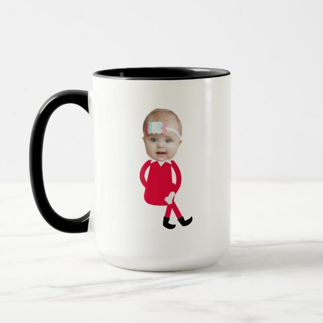 Custom photo Christmas gift idea, gift for him/her Mug (Left)