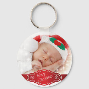 Custom Photo Christmas Gift - Key Ring