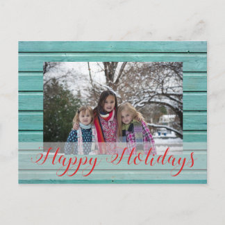 Custom Photo Christmas Holiday Postcard