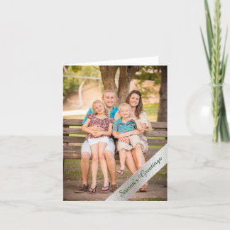 Custom Photo Christmas Note Card