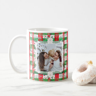 Custom Photo Christmas Personalised Family Name  Coffee Mug