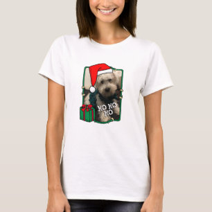 Custom Photo Christmas Santa Hat Pet HO HO HO T-Shirt