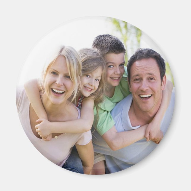 Custom Photo Circle Magnet (Front)