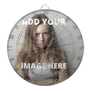 Custom Photo Classic Personalized image Template   Dartboard