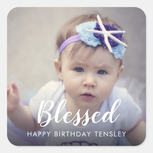 Custom Photo Classic Round Sticker (Front)