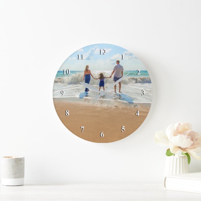 Custom Photo Clock with Your Photo Design (Home)