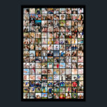 Custom Photo Collage 150 Pictures Grid Poster<br><div class="desc">Turn your favorite photos into a stunning piece of wall art. This custom photo collage poster is the perfect way to tell your story, capturing a lifetime of memories in one beautiful display. With 100% personalization, you can easily upload your own photos and customize the text, fonts, and colors to...</div>