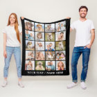 Custom Photo Collage 20 Picture Personalized Black