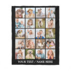 Custom Photo Collage 20 Picture Personalized Black