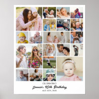 Custom Photo Collage 20 Pictures 8x10 16x20 24x30
