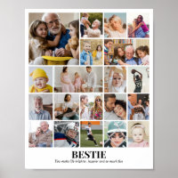 Custom Photo Collage 20 Pictures 8x10 16x20 24x30