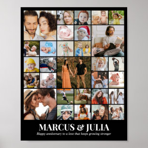 Custom Photo Collage 30 Pictures 8x10 16x20 24x30 Poster