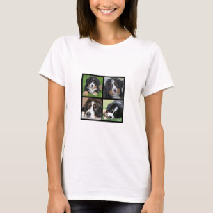 Custom photo collage 4 photos T-Shirt
