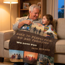 Custom Photo Collage 60th Birthday Gifts for Men