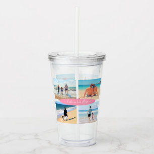 Custom Photo Collage Acrylic Tumbler Your Photos