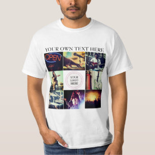 Custom photo collage and logo T-Shirt