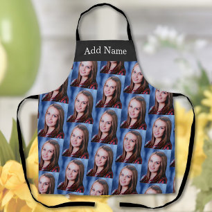 Custom Photo Collage and Name Personalised Apron