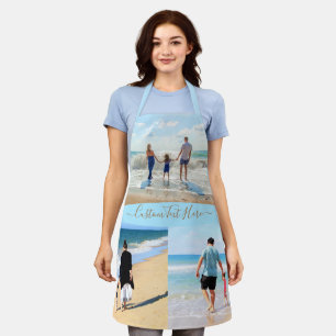 Custom Photo Collage Apron Your Photos and Text