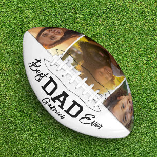 Custom Photo Collage Best Dad Ever American Football