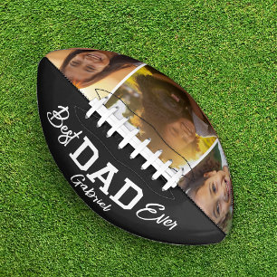 Custom Photo Collage Best Dad Ever American Football