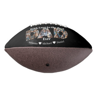 Custom Photo Collage | Best Dad Ever Football American Football