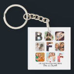 Custom Photo Collage BFF Besties Birthday Gifts Key Ring<br><div class="desc">Custom Photo Collage BFF Besties Birthday Gifts</div>