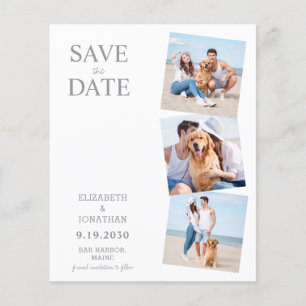 Custom Photo Collage Budget Wedding Save The Date