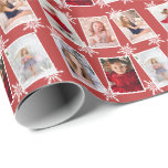 Custom Photo Collage Christmas Snowflakes  Wrapping Paper<br><div class="desc">Modern Custom Wrapping Paper. Upload your favourite photos.</div>