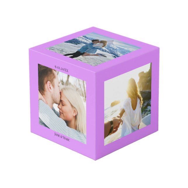 Custom Photo Collage Cube (Front Angled)