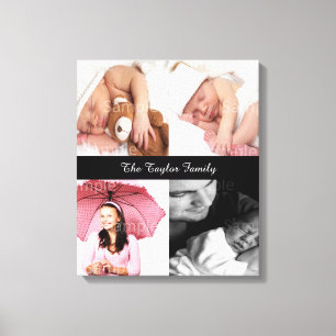 Custom Photo Collage Customisable Canvas Print