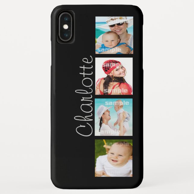 Custom Photo Collage Customisable Case-Mate iPhone Case (Back)