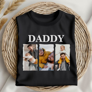 Custom Photo Collage Daddy – Personalised Gift T-Shirt
