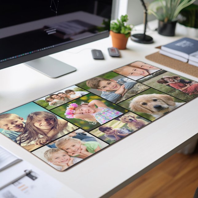 Custom Photo Collage Desk Mat (Creator Uploaded)