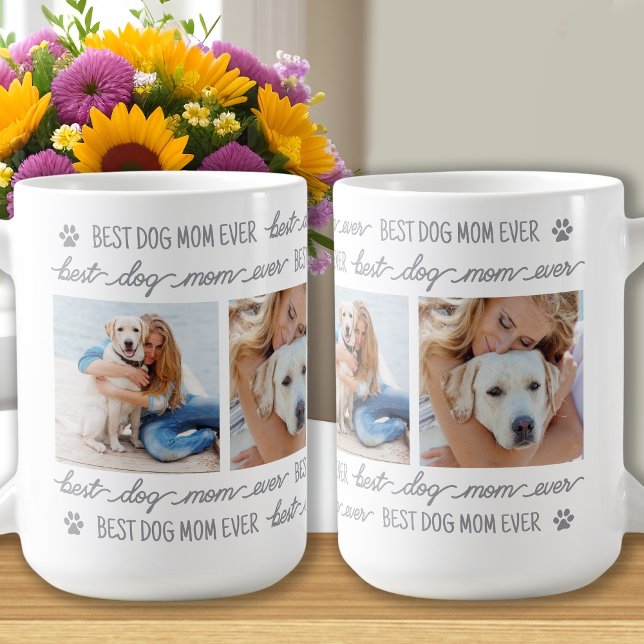 Custom Photo Collage Dog Mum Coffee Mug (Creator Uploaded)