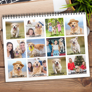 Custom Photo Collage Family Dog Pet Create You Own Calendar